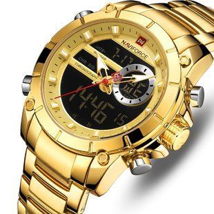 Чоловічий годинник Naviforce Jazz Gold 516 фото