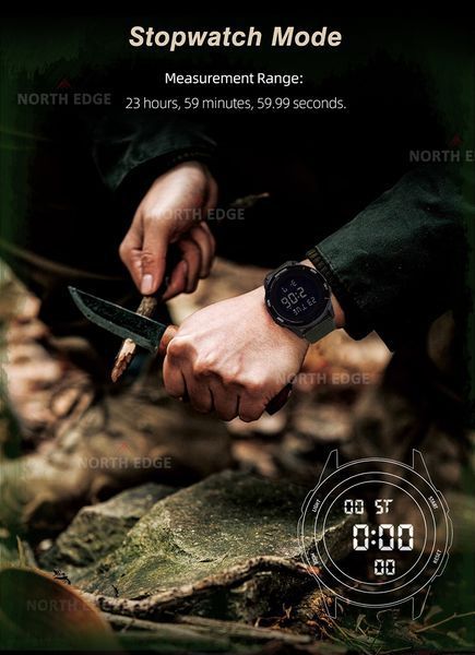 Чоловічий годинник North Edge Terrax Black 716 фото