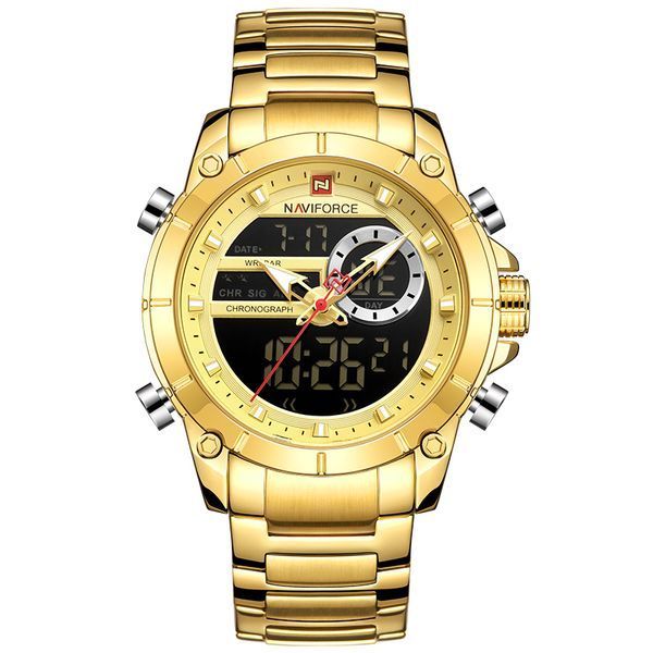 Чоловічий годинник Naviforce Jazz Gold 516 фото