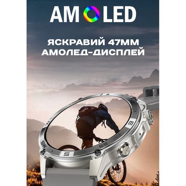 Смарт годинник North Edge GPS Titan Black Spider, 2 ремінці 766 фото