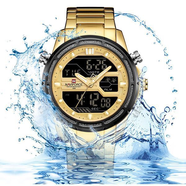 Чоловічий годинник Naviforce Jazz Gold 516 фото