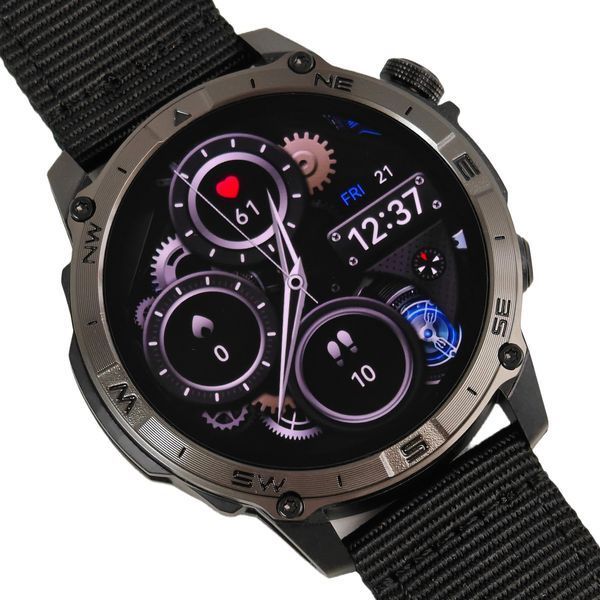 Смарт годинник North Edge GPS Titan Black Spider, 2 ремінці 766 фото