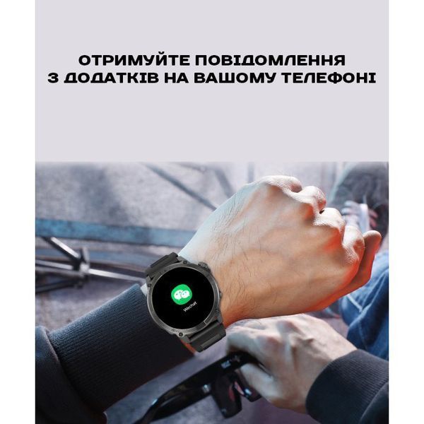 Смарт годинник North Edge GPS Titan Black Spider, 2 ремінці 766 фото