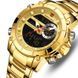 Чоловічий годинник Naviforce Jazz Gold 516 фото 1