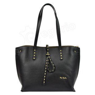 Жіноча шкіряна сумка Pierre Cardin FRZ 1756 DOLLARO Чорний 4640 фото