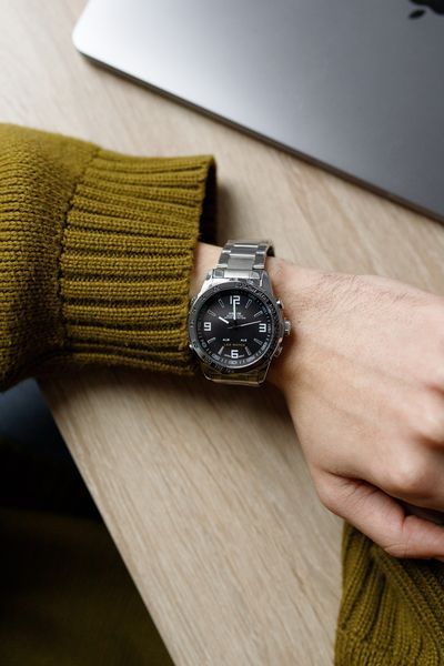 Чоловічий годинник Weide Standart Silver 40 фото