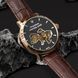 Чоловічий годинник Besta Skeleton Gold Black Dial 690 фото 3