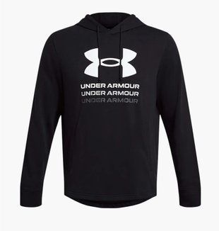 Кофта чоловіча Under Armour Rival Terry Graphic Black 3460 фото