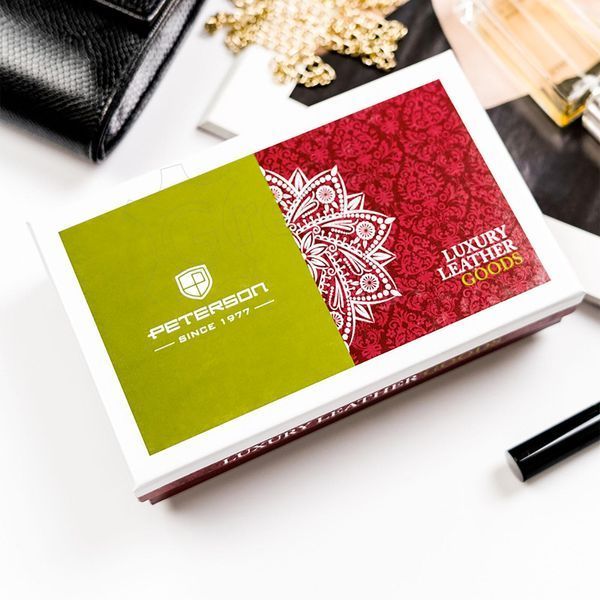 Жіночий шкіряний гаманець Peterson PTN ST-467 SNAKE Червоний - 4388 фото