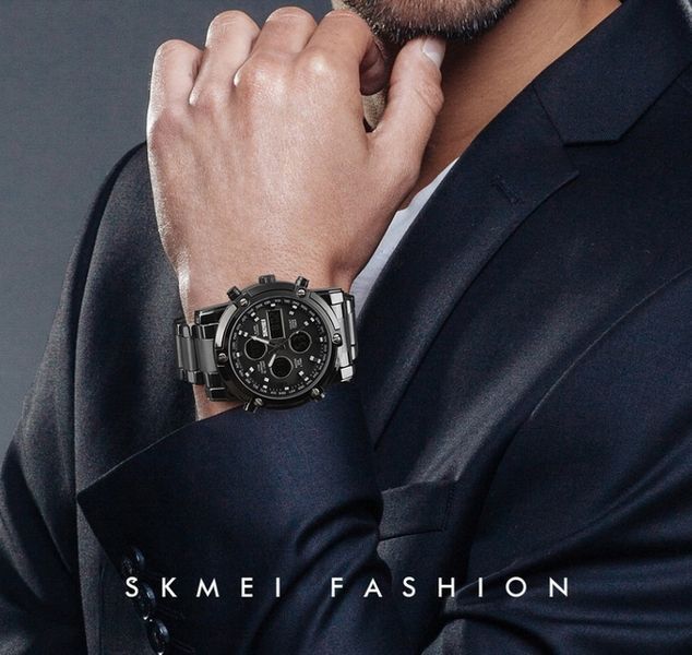 Чоловічий годинник Skmei Molot Limited AllBlack 117 фото