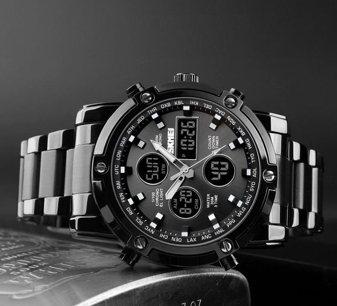 Чоловічий годинник Skmei Molot Limited AllBlack 117 фото