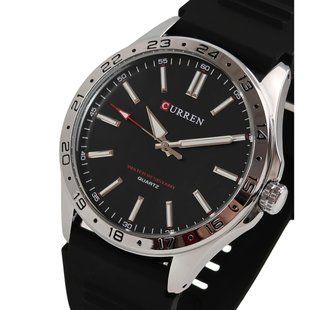 Чоловічий годинник Curren Hector Elastic Black, 2 ремінці 768 фото