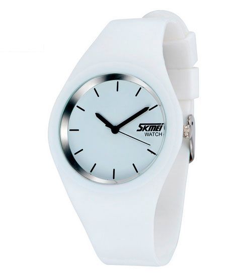 Чоловічий годинник Skmei Rubber White 9068C 18 фото
