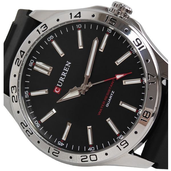 Чоловічий годинник Curren Hector Elastic Black, 2 ремінці 768 фото