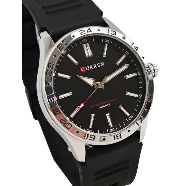 Чоловічий годинник Curren Hector Elastic Black, 2 ремінці 768 фото
