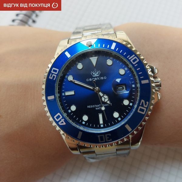 Чоловічий годинник Hemsut Zurich Carekiso Blue 518 фото