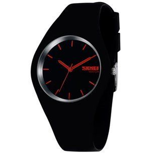Жіночий годинник Skmei Rubber Black 9068 19 фото