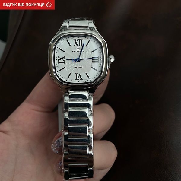 Жіночий годинник Naviforce Carrera Silver 369 фото