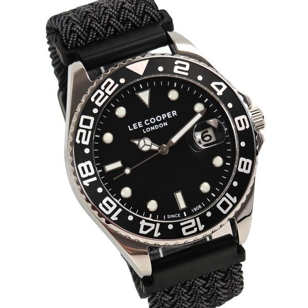 Чоловічий годинник Lee Cooper Daytona Vibe Black, 2 ремінці 769 фото