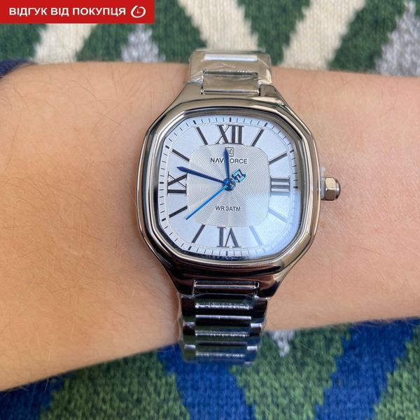 Жіночий годинник Naviforce Carrera Silver 369 фото
