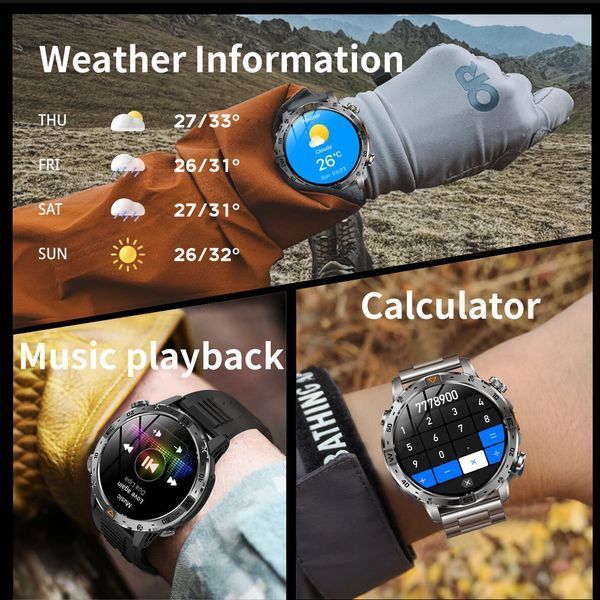 Смарт годинник Smart Fire Rubber з компасом, 2 ремінці 720 фото