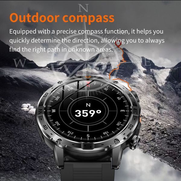 Смарт годинник Smart Fire Rubber з компасом, 2 ремінці 720 фото