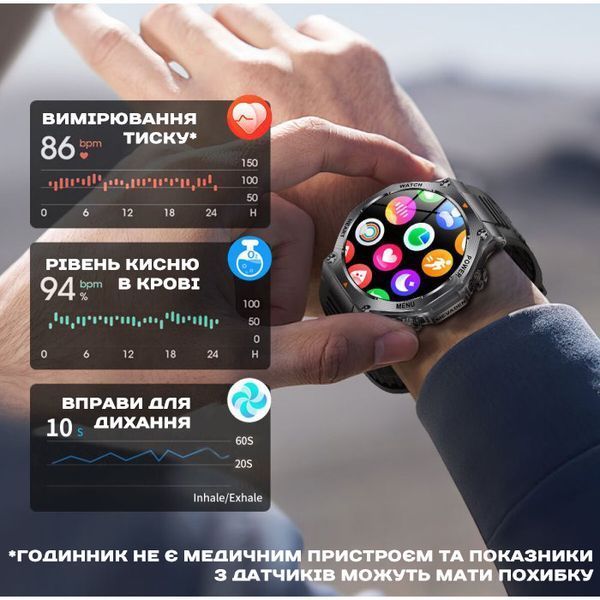 Смарт годинник Smart Mevaden Ultra Steel, 2 ремінці 620 фото