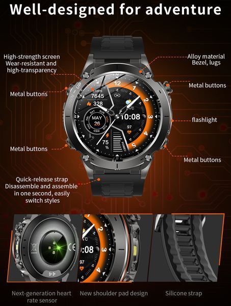 Смарт годинник Smart Agent X з GPS і компасом 521 фото