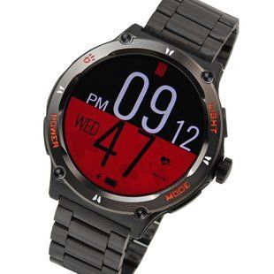Смарт годинник Smart Advanture Steel Black з компасом, 2 ремінці 773 фото