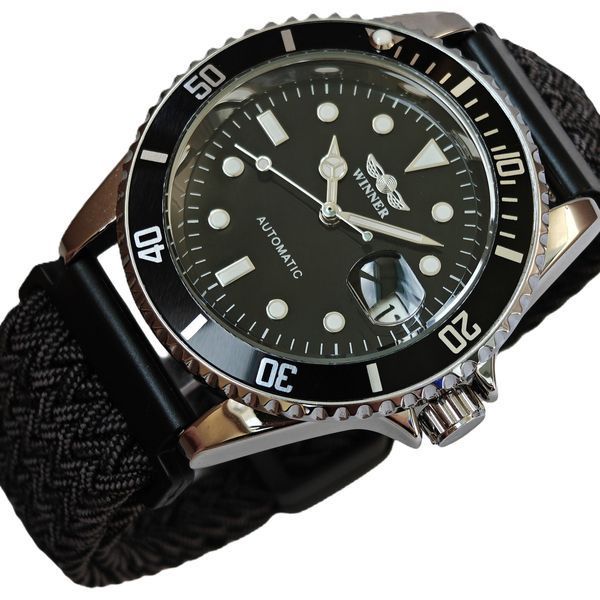 Чоловічий годинник Winner Basel Nylon, 2 ремінці 723 фото