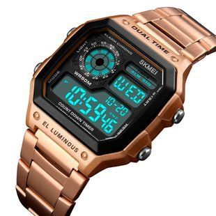Чоловічий годинник Skmei Ripple RoseGold 1335 74 фото