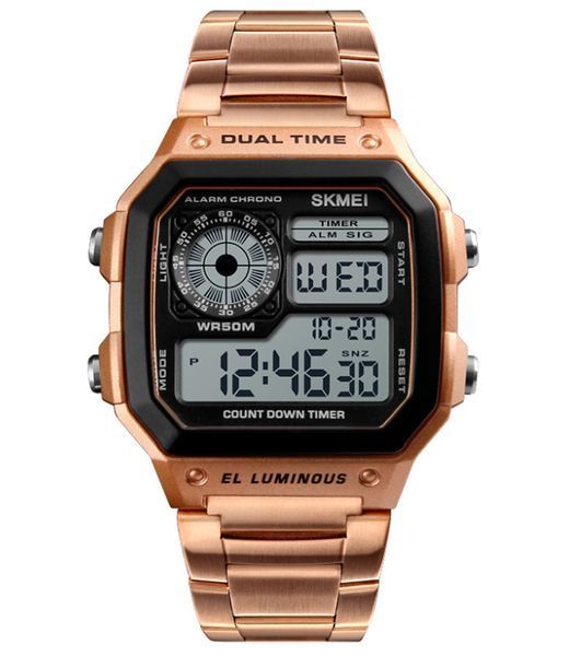 Чоловічий годинник Skmei Ripple RoseGold 1335 74 фото