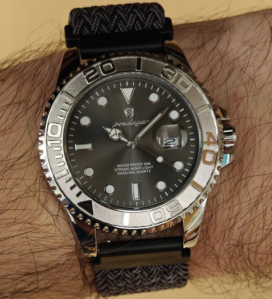 Чоловічий годинник Poedagar Pilot Nylon, 2 ремінці 724 фото