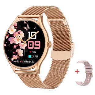 Смарт годинник Smart Milano Gold Steel, 2 ремінці 425 фото