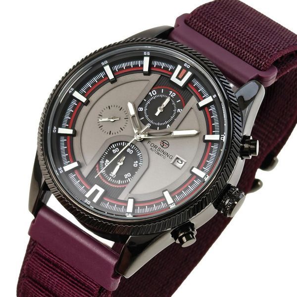 Чоловічий годинник Forsining Tennesy Bordo 825 фото