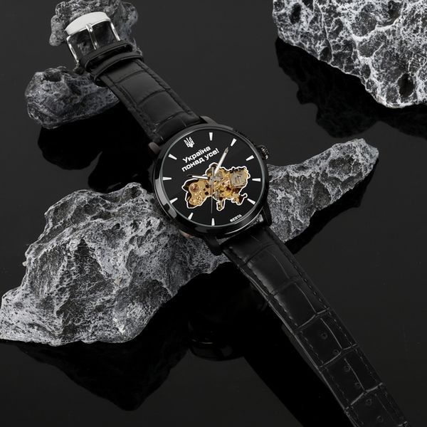 Чоловічий годинник Besta Skeleton UA Black 325 фото