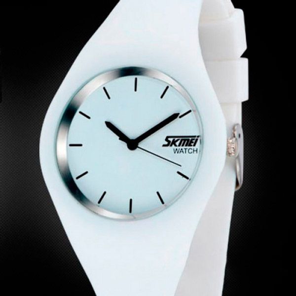 Жіночий годинник Skmei Rubber White II 9068C 25 фото