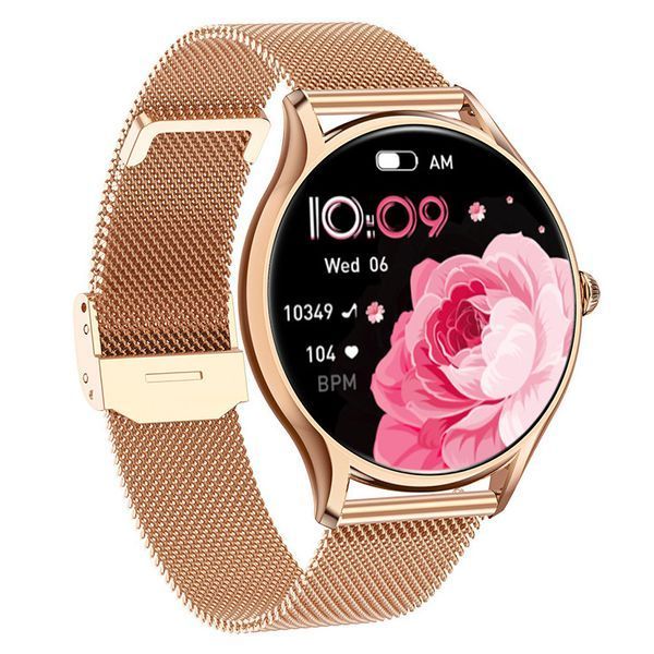 Смарт годинник Smart Milano Gold Steel, 2 ремінці 425 фото