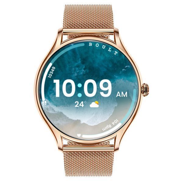 Смарт годинник Smart Milano Gold Steel, 2 ремінці 425 фото