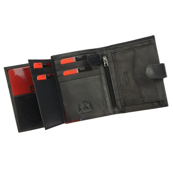 Чоловічий шкіряний гаманець Pierre Cardin TILAK75 326A Чорний - 4346 фото