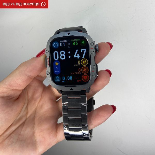 Смарт годинник Smart Expert Nano Steel, 2 ремінці 375 фото