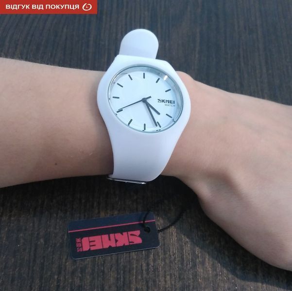 Жіночий годинник Skmei Rubber White II 9068C 25 фото