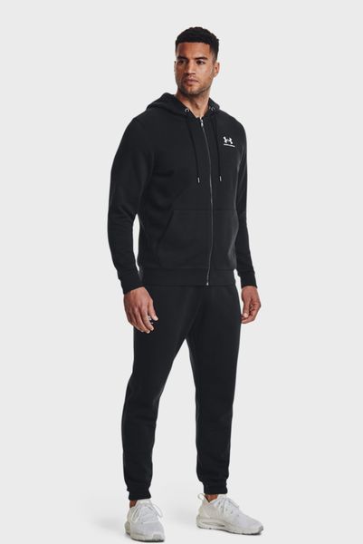 Кофта чоловіча Under Armour Essential Fleece Fz Hood-Blk Black 3435 фото
