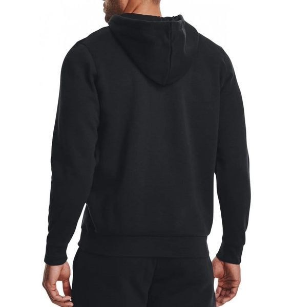Кофта чоловіча Under Armour Essential Fleece Fz Hood-Blk Black 3435 фото