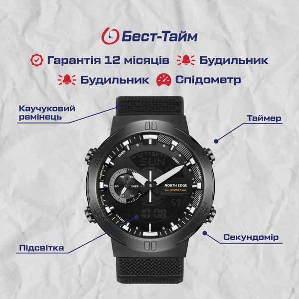 Чоловічий годинник North Edge Hornet 191 фото