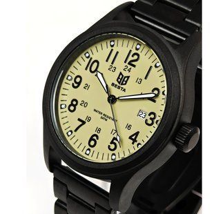 Чоловічий годинник Besta Command Green Metal, 2 ремінці 727 фото