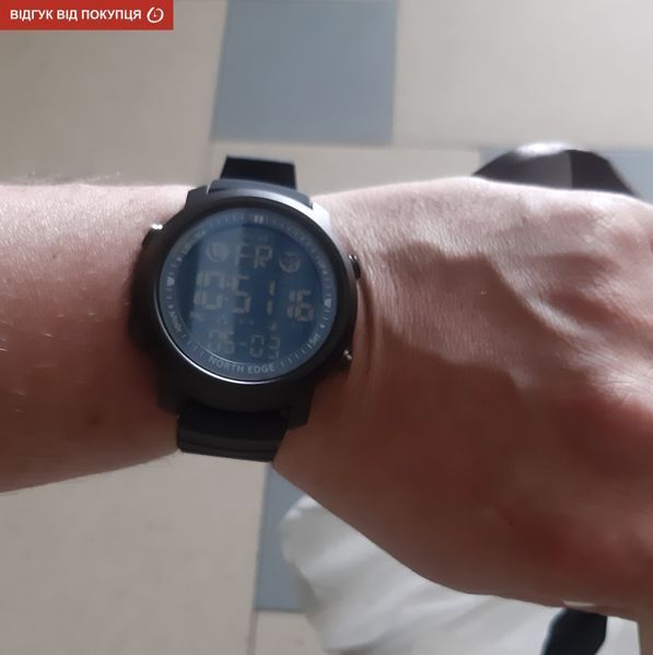 Чоловічий годинник North Edge Laker Black 5BAR 177 фото