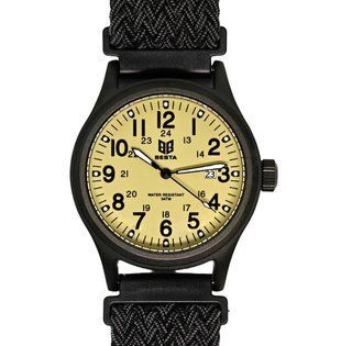 Чоловічий годинник Besta Command Green Nylon, 2 ремінці 728 фото