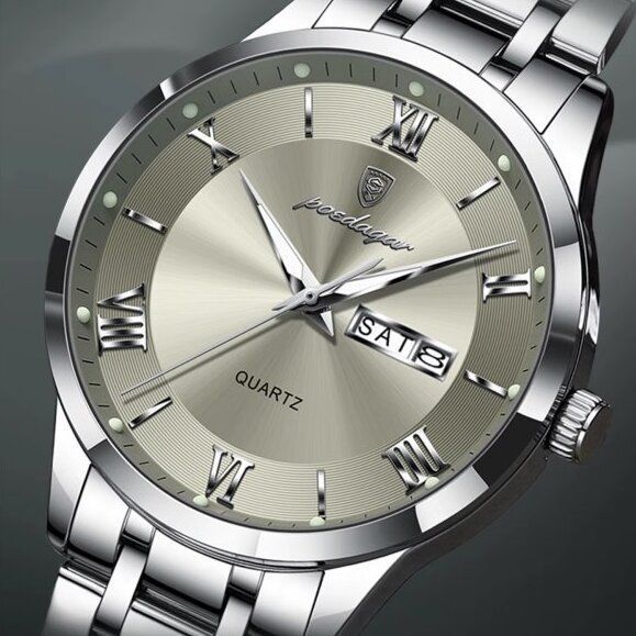 Чоловічий годинник Poedagar Berlin Nylon Creamy, 2 ремінці 778 фото