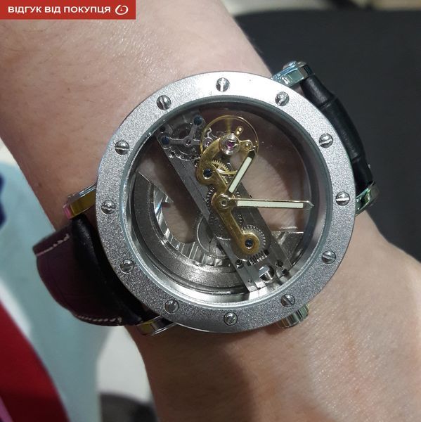 Чоловічий годинник Forsining Air Silver 28 фото